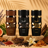 Lattafa Asad Discovery Set - 10ml Decants (Asad, Asad Bourbon & Asad Elixir)