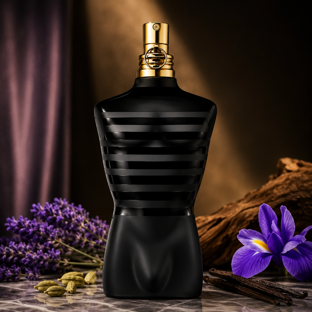 Jean Paul Gaultier Le Male Le Parfum perfume bottle, authentic EDP decant