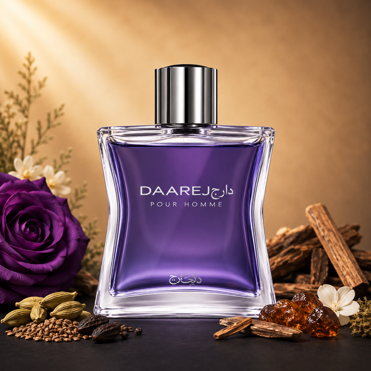 Rasasi Daarej pour Homme perfume bottle, authentic EDP decant