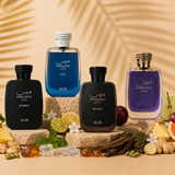 Rasasi Hawas Discovery Set - 10 ml Decants (Ice, For Him, Kobra and Black)