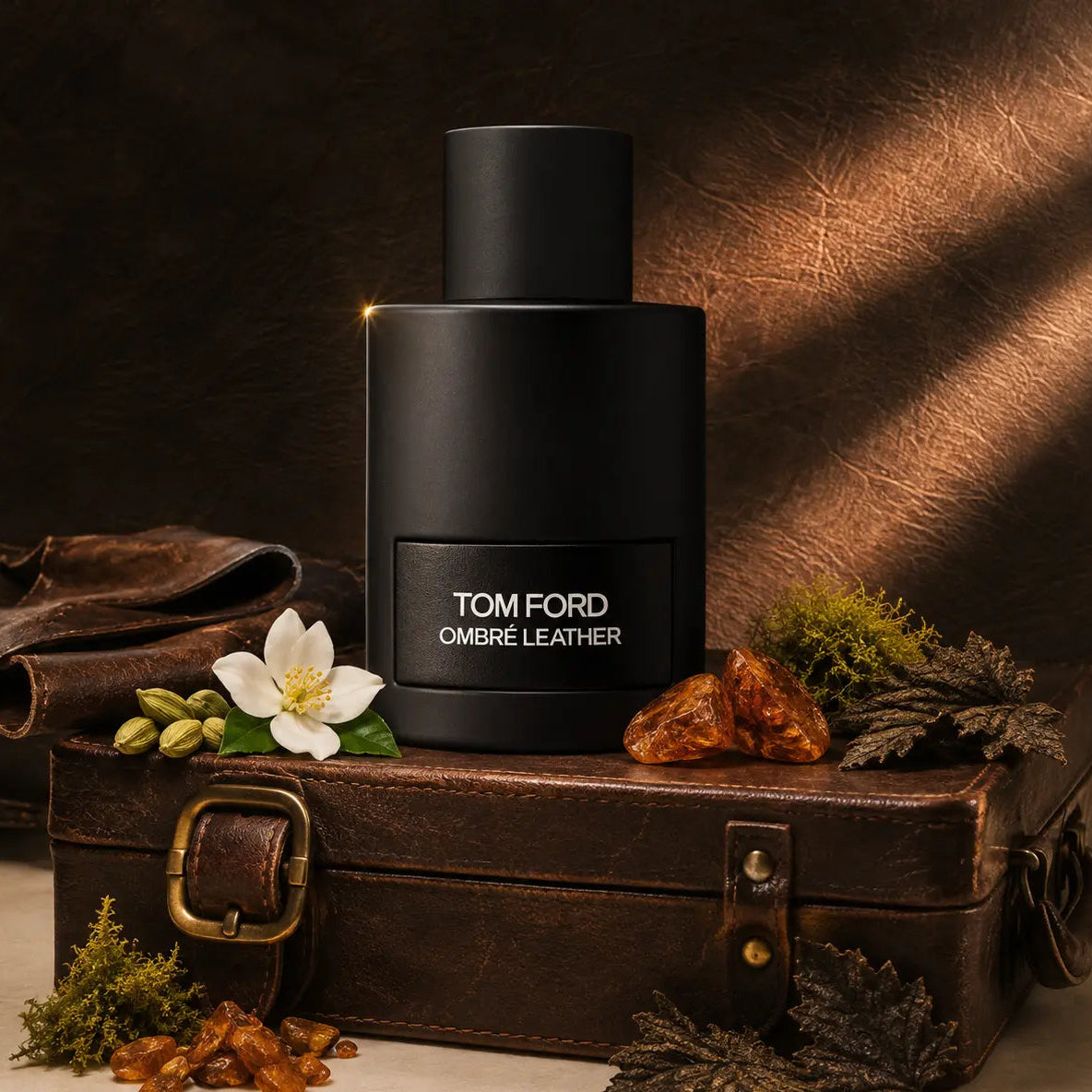 Tom Ford Ombré Leather perfume bottle, authentic EDP